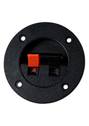 CH1-0408B, клеммник нажимной 2 контакта круг. 75мм