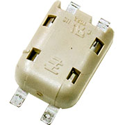 1954097-1, PokeIn SMT светодиодный разъем 2 контакта 250В 5А белый