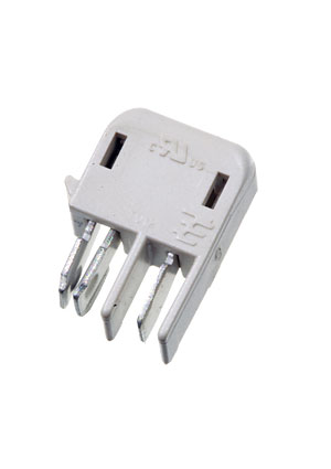 2058703-1, разъем плата-плата, ножевые клеммы, 2 контакта гнездо, 4 ммж