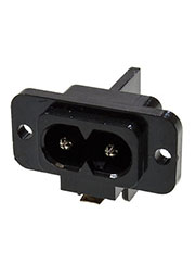 3-001м, вилка сетевая "8" пластик на корпус с защелкой