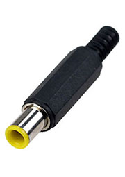 3-270, Разъем питания штекер 7x1.2x9.5мм пластик на кабель