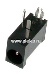 DS-212, Гнездо питания 1,0х4,3мм на панель
