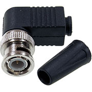 BNC-05-3072, разъем BNC штекер угловой под винт с колпачком (02-002)