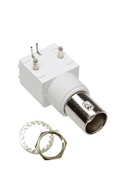 L-KLS1-BNC003, разъем угловой BNC гнездо на плату пластик (аналог BNC-144)