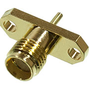 L-KLS1-SMA025, разъем SMA вилка на блок под пайку 2 винта 50Ом