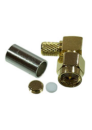 L-KLS1-SMA020, разъем угловой SMA вилка 50Ом на кабель RG-58