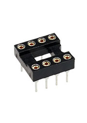 TRS-8, панелька для микросхем DIP 8 контактов узкая (126-308RG)