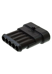 282107-1, SUPERSEAL1.5, вилка 5 контактов (Metri-Pack), ( коробка,700) , комплект контактов отдельно