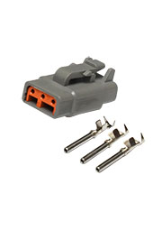 DTM06-3S-001, штекерный разъем 3 контакта, водонепроницаемый DTM