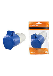 SQ0603-0015, Розетка 223 переносная 2Р+РЕ 32А 220В IP44