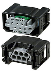 2-967616-1, корпус розетки 6 контактов MQS