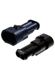 282104-1., колодка штыревая 2 контакта AMP Superseal 1.5 Series