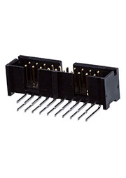 5103310-5, A/L LOW PRO HDR 20P RA BLACK (уп,75)