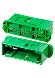 966658-1, вилка на плату 2x16 2.54мм зел MQS