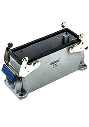 EBM24GD27, Корпус пустой, 2 боковых ввода, металлические скобы крепления