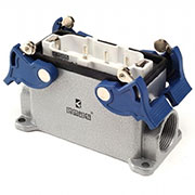 EBM606FD24, Вилка, 4-фиксатора, 2-боковых ввода, 6 полюсов, 35А