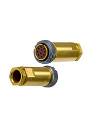 PY04-10T, розетка на кабель с кожухом IP68 10 контактов (аналог РС10ТВ)