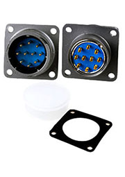 FQ24-10Z-10S, вилка на корпус герметичн. IP67 10 контактов 25А 500В