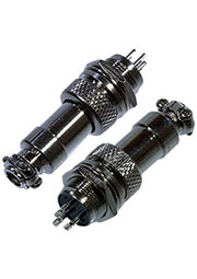 DS1110-01-3B6, разъем цилиндр. 3 контакта(блок+кабель)