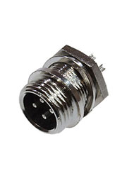 GX16 12M-4B, разъем вилка блочная М12 4 контакта