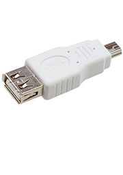 18-1175, Переходник гнездо USB-A (Female)-штекер miniUSB (Male)