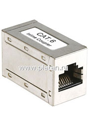 NC-IC1A-6S RJ45, Переходник CAT.6 (металл) гнездо-гнездо