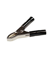 AG-B30-205-B, зажим крокодилс изоляцией черный 30А