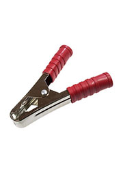 16-0019-1, зажим крокодил 105мм 100А красный