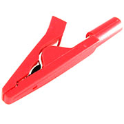 27.187.1, Зажим крокодил 10А красный