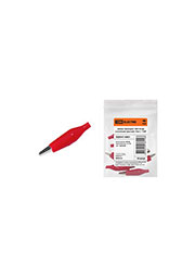 SQ0541-0001, ЗКИ, зажим крокодил 3А 40мм в изоляции красный AC-1