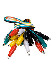 16-0036, (FD-1736) зажимы крокодил 40мм с проводом 10 пар