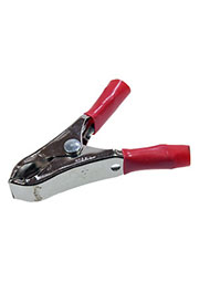 16-0012, зажим крокодил 50мм 10А красный