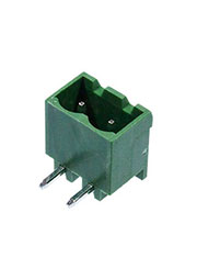 ME030-508-02P, клеммник на плату угловой шаг 5.08мм 2 контакта