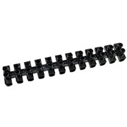 ЗВИ-10, зажим винтовой 10А 12пар 1,5-6мм2  100С черный SQ0510-0033