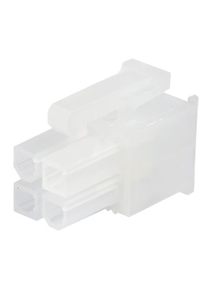 39012040, Корпус для клемм, MOLEX, LCC, 4 контакта, Белый