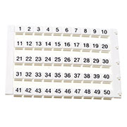 DY5 (1...50), 505040 Горизонтальная маркировка  (1...50) 1 пластина - 50 шт.