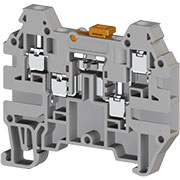 AVK2,5CCA (серый), 324939 Клеммник 4-х выводной с размыкателем, 2,5 мм.кв.