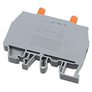 WGO1 с 2-мя тест. разъемами, 6мм.кв., (серый), 370592 Клеммник измерительный