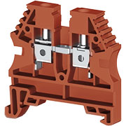 AVK4 (красный), 304134RP Клеммник на DIN-рейку 4мм.кв.