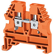 AVK4 (оранжевый), 304137RP Клеммник на DIN-рейку 4мм.кв.