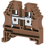 AVK6 (коричневый), 304148RP Клеммник на DIN-рейку 6мм.кв.