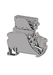 PYK4I(6,3x31,75)(серый), 307319 Клеммник пруж.быстрозажимной (Push in) с держ.предохр.(6,3х31,75), 4