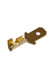 РП-П 1.5-(4.8), Разъем плоский под двойной обжим, неизолированный (папа)