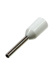 НШВИ0.5-8, втулочный наконечник на провод 0.5мм2 L8мм (DN00508) белый