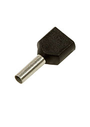 966144-6, НШВИ(2) наконечник на провод 2х1.5мм2 черный