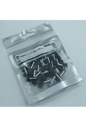 НШВИ(2)1.5-12, втулочный наконечник на провода 1.5мм2, длина 12мм