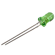 GNL-5013GT, Светодиод зеленый 20  d=5мм 100-300мКд 565нМ (Green)