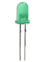 HLMP-3507-D00B2, светодиод зеленый угловой 5мм 4,2мКд 569нм