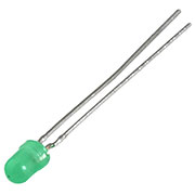 КИПД66В-Л, светодиод зеленый d=3,1мм 4мКд 567/572 нМ