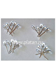 5020-20R1, Набор светодиодов 20 шт., красный, узкий угол